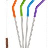 Трубочки для стаканов Klean Kanteen Steel Straws - 4 шт multi-color/brushed stainless